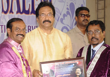 Bro. Jolly Abraham International Gospel Singer was awarded a Prestigious Title by University of Jerusalem