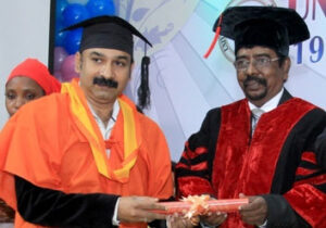 Dr. Vincent George Managing Director - MUSIC MINDSS was awarded Doctorate Degree by University of Jerusalem