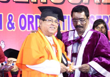 Dr. L. M. Jeyamohan Michael Home was awarded Doctorate Degree by University of Jerusalem