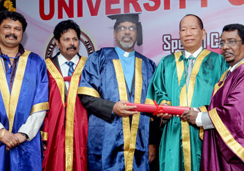 Rt. Rev. Dr. P.K. Samuel, Bishop of Karnataka Diocese of CSI, Bangalore. was awarded Doctorate Degree by University of Jerusalem